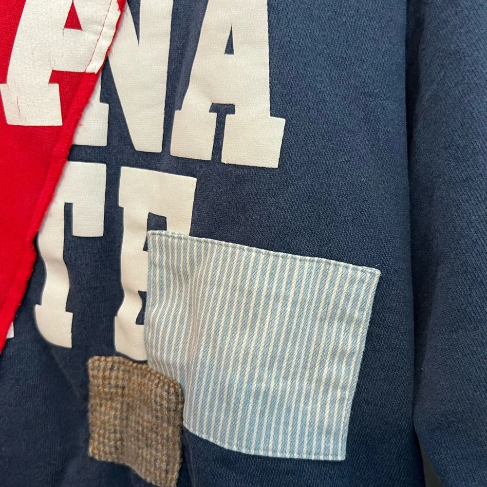 Riley transfer student split vintage Crewneck Patches, U of Utah / Montana state - Picture 5 of 9